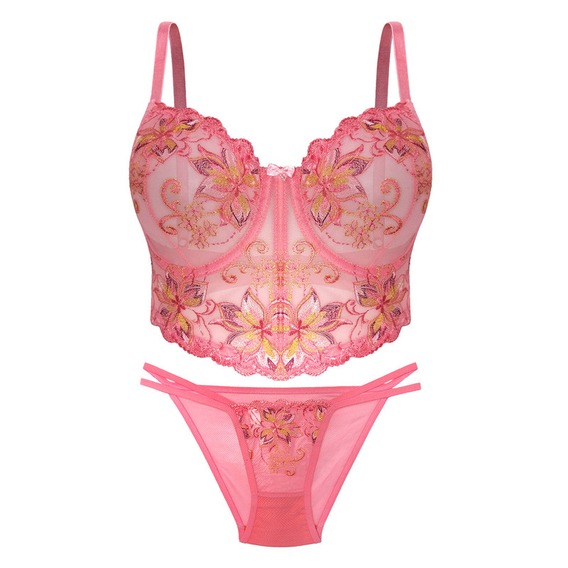 ست شورت و سوتین زنانه دلنشین مدل کد DN-645 رنگ صورتی