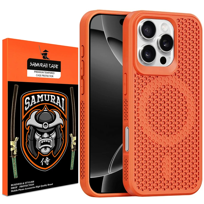 کاور سامورایی مدل Cooling مناسب برای گوشی موبایل اپل iPhone 16 Pro