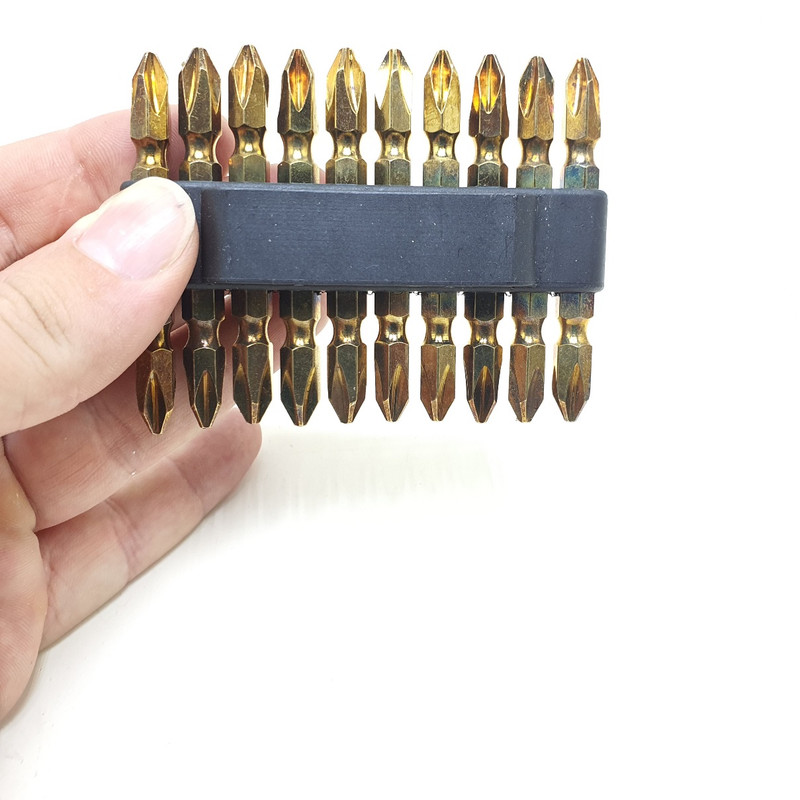 نوک پیچ گوشتی دو سر چهار سو مدل 2-65MM بسته 10 عددی
