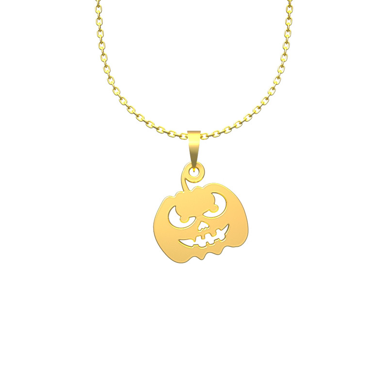 گردنبند طلا 18 عیار زنانه مدوپد مدل هالووین کد G3-1-1066
