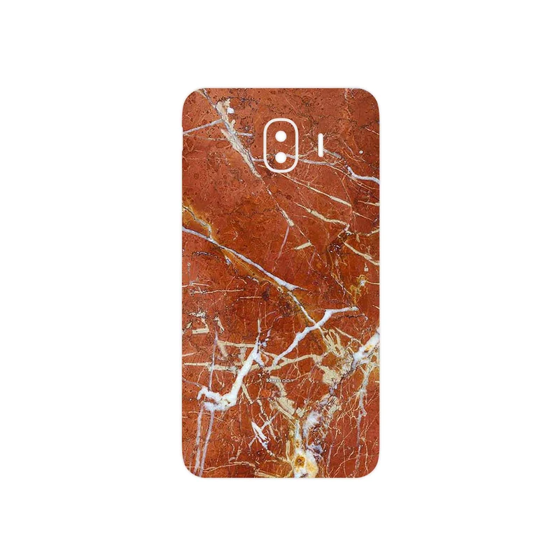 برچسب پوششی ماهوت مدل Red Marble مناسب برای گوشی موبایل سامسونگ Galaxy J4