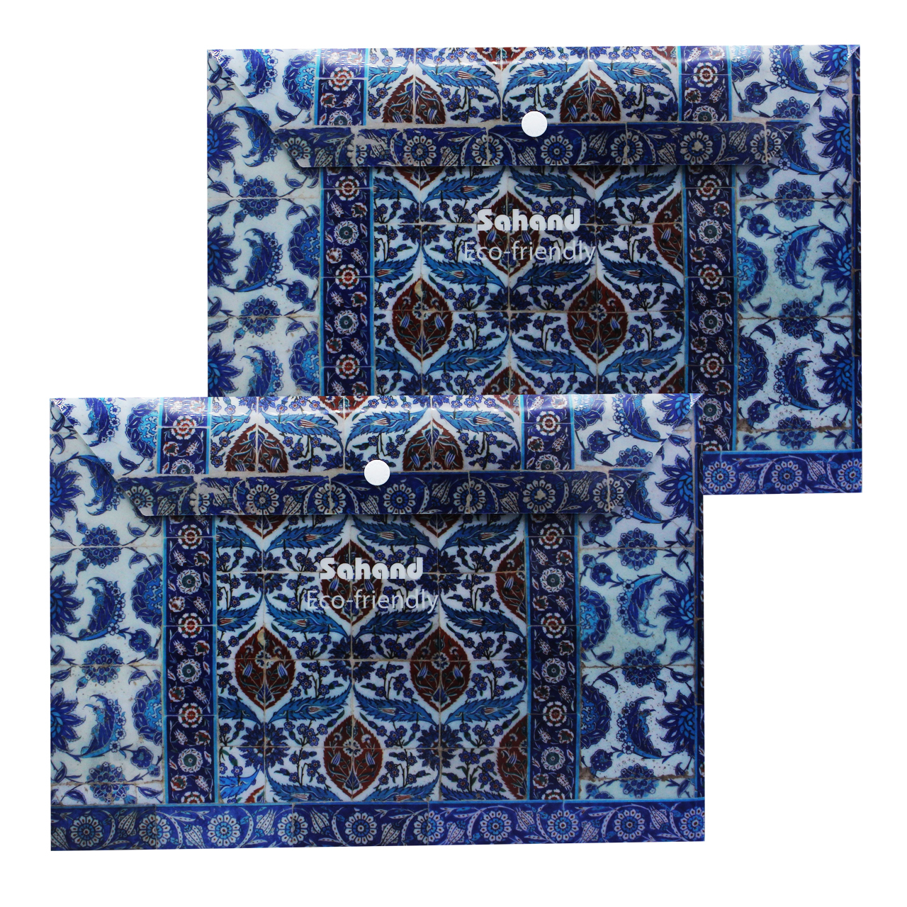 پوشه دکمه دار سهند مدل 0371P7  بسته 2 عددی