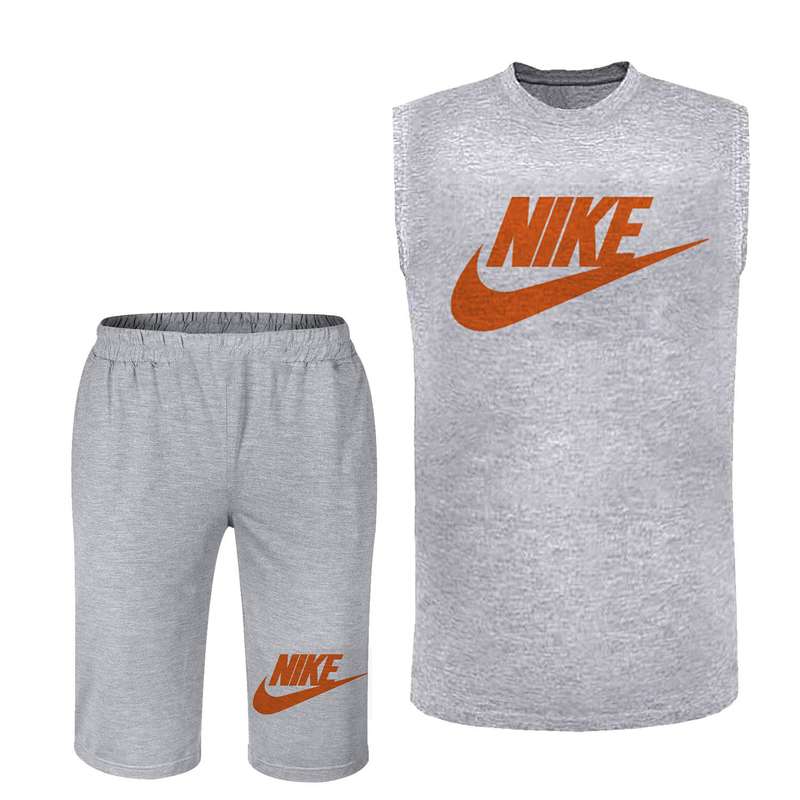 ست تاپ و شلوارک مردانه کد  31 رنگ طوسی