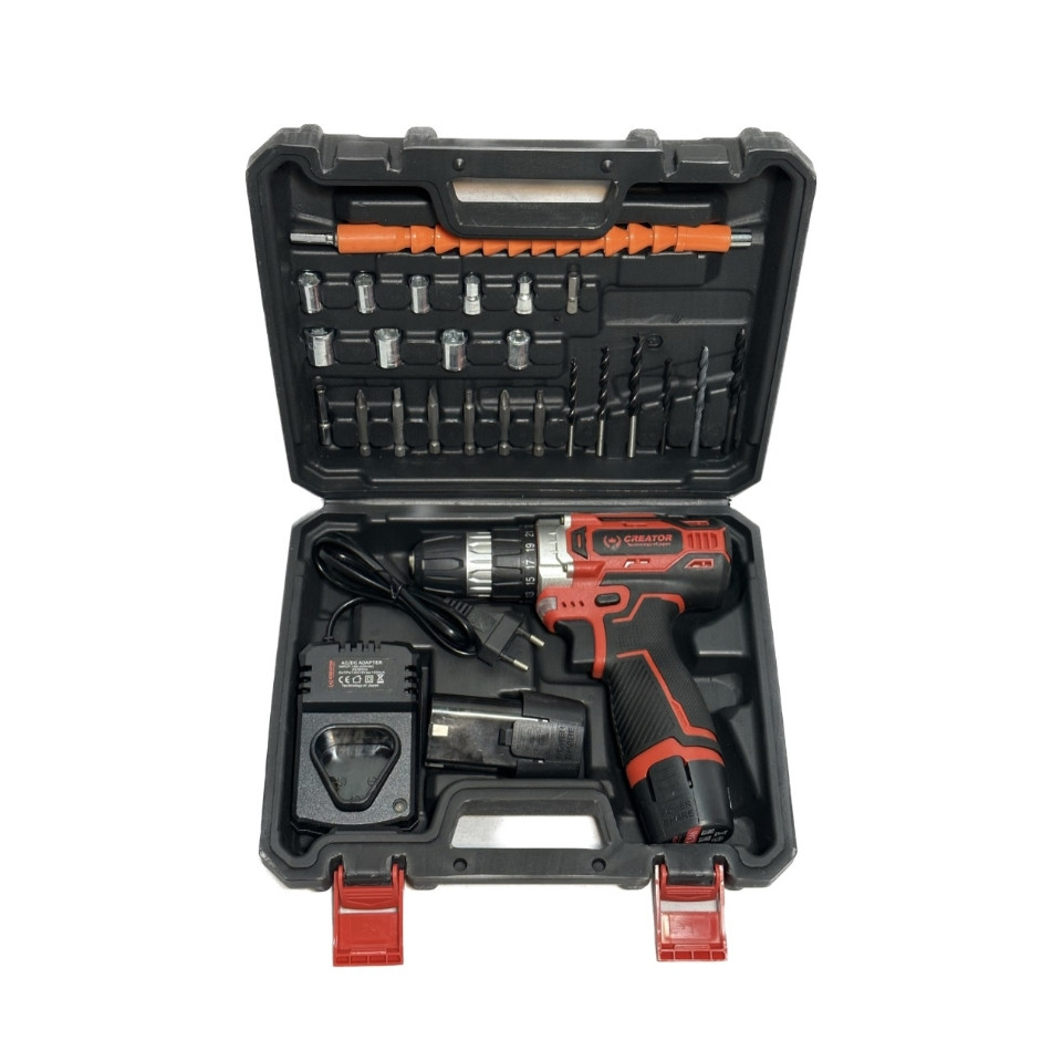 مجموعه 26 عددی دریل پیچ گوشتی شارژی کریتور کد 18V