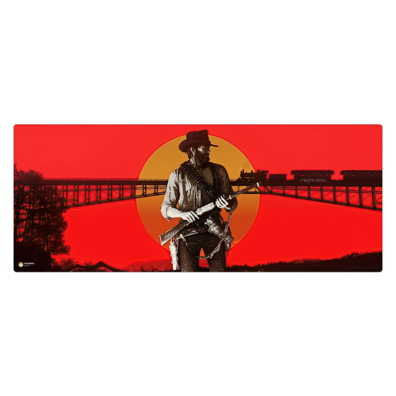 ماوس پد هومرو مدل HX177 طرح Red Dead Redemption سایز 40x100 سانتی‌متر