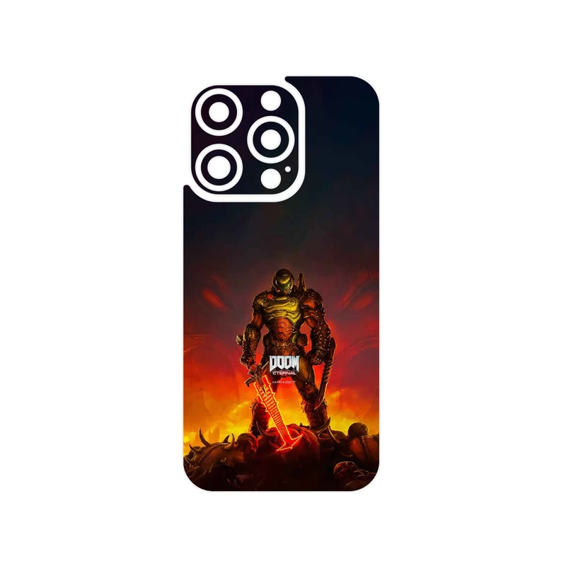 برچسب پوششی ماهوت مدل DOOM Game Series مناسب برای گوشی موبایل اپل iPhone 15 Pro