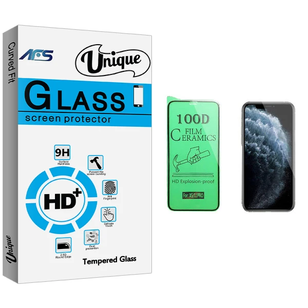 محافظ صفحه نمایش سرامیکی ای اف اس مدل Uni مناسب برای گوشی موبایل اپل iPhone 11 Pro
