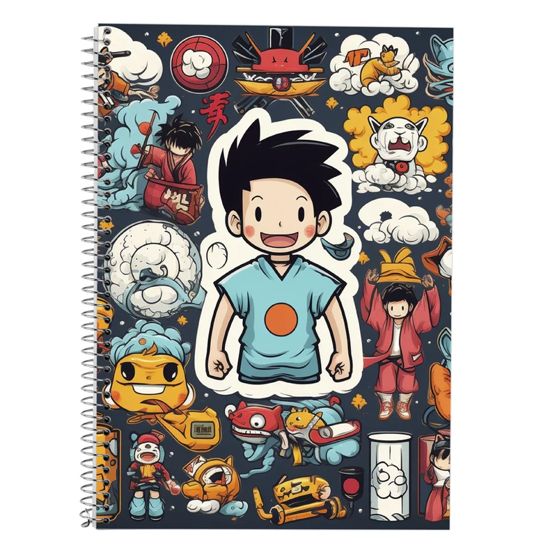 دفتر لغت 50 برگ مدوپد طرح Naroto کد DF11104