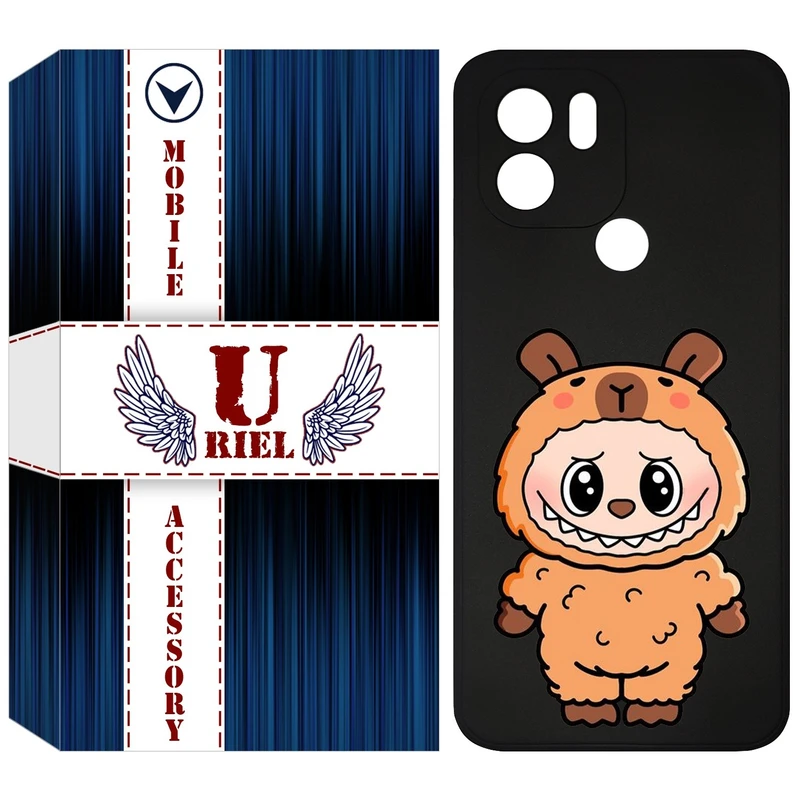 کاور یوریل قاب مدل KSH کد 110 طرح عروسک لبوبو مناسب برای گوشی موبایل شیائومی Redmi A1 Plus / A2 Plus / Poco C50