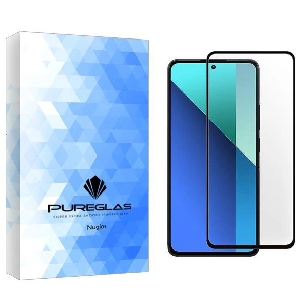 محافظ صفحه نمایش شیشه ای پیور گلس مدل NueGlas FullGlue مناسب برای گوشی موبایل شیائومی Redmi Note 13 Pro 4G