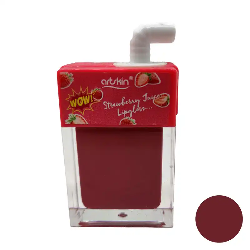 رژ لب مایع آرت‌اسکین مدل آبمیوه توت فرنگی شماره 01