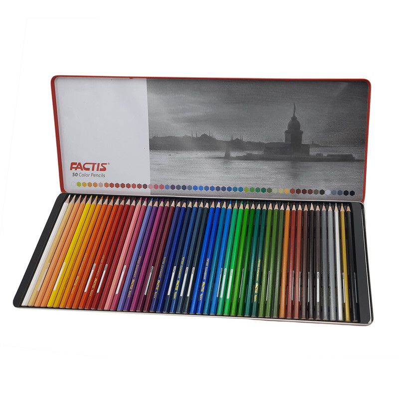 مداد رنگی 50 رنگ فکتیس کد F07112650 طرح غروب