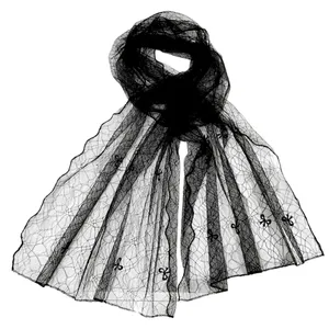 شال زنانه مدل توری طرح پاپیون ۵۳۱۰۹۸