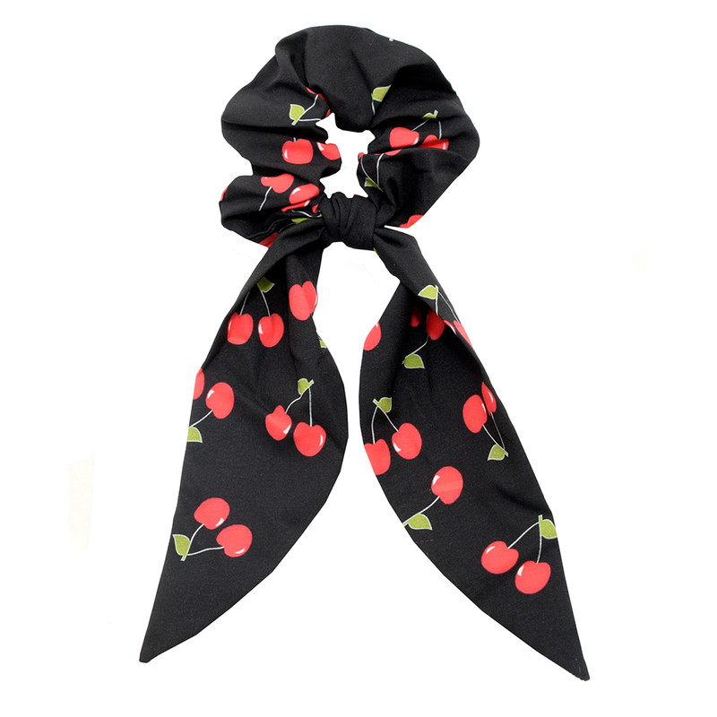 کش مو زنانه دلنار گالری مدل اسکرانچی آلبالو کد B