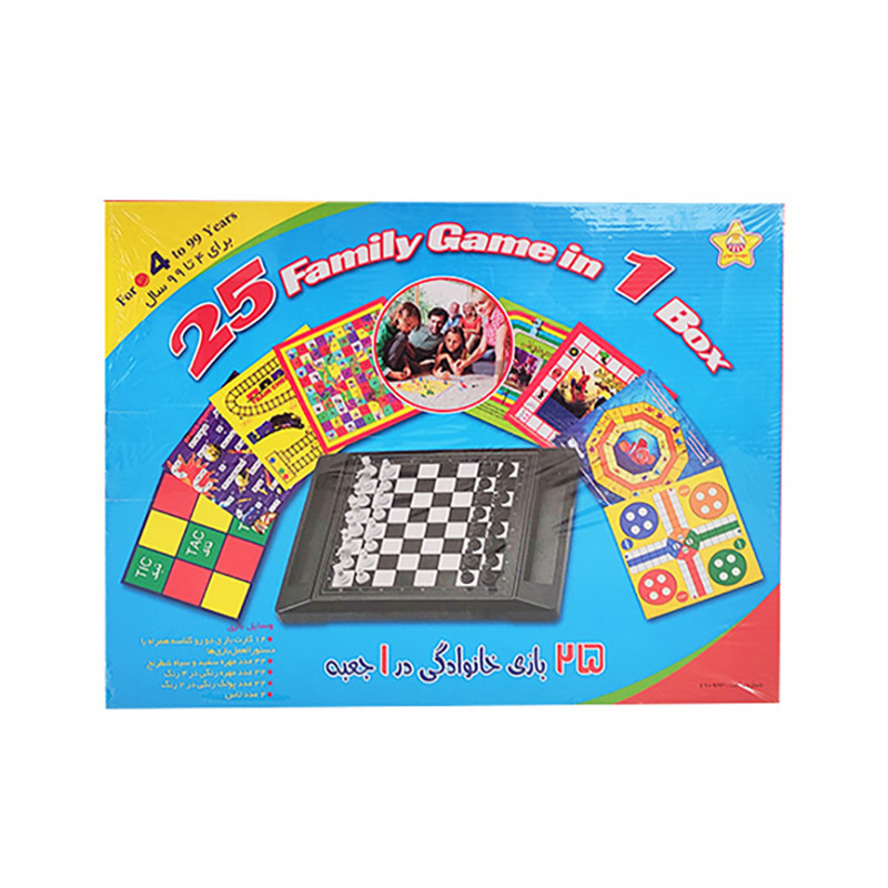 بازی فکری مدل 25 بازی فکری خانوادگی در 1 جعبه