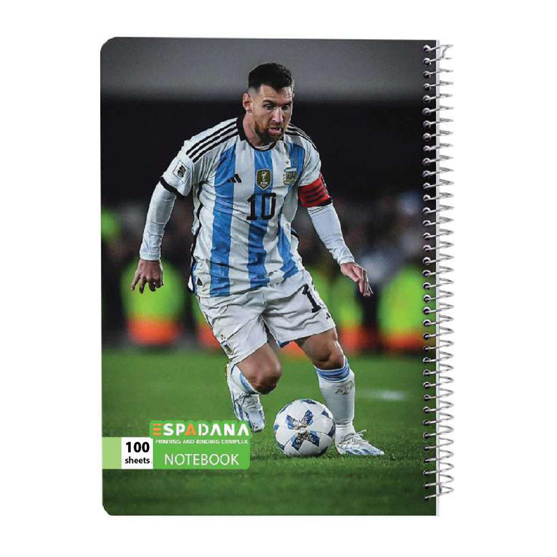 دفتر مشق 100 برگ اسپادانا مدل فوتبالی کد 12423578 مجموعه 5 عددی