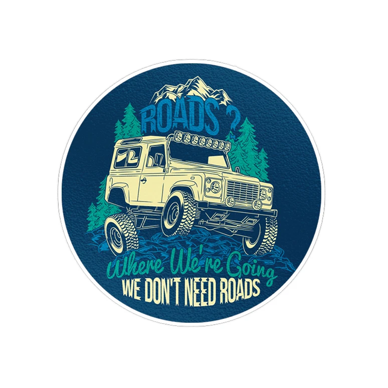 استیکر لپ تاپ ماسا دیزاین طرح OFF ROAD مدل STK964