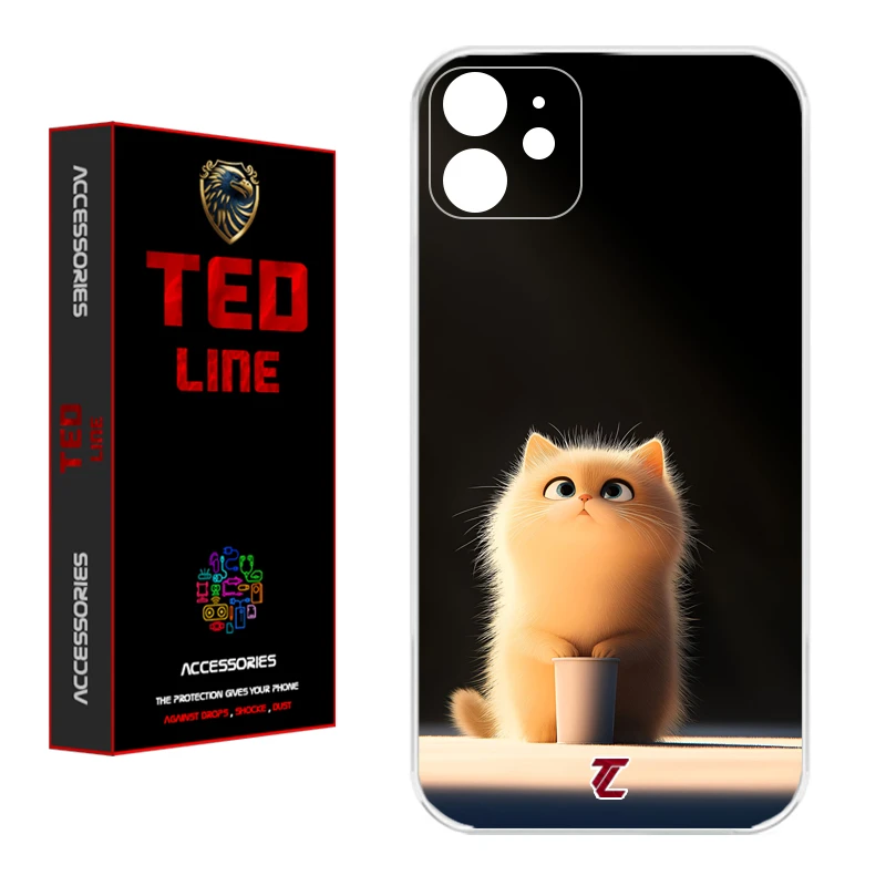 کاور تدلاین طرح گربه کد 1217 مناسب برای گوشی موبایل اپل Iphone 11