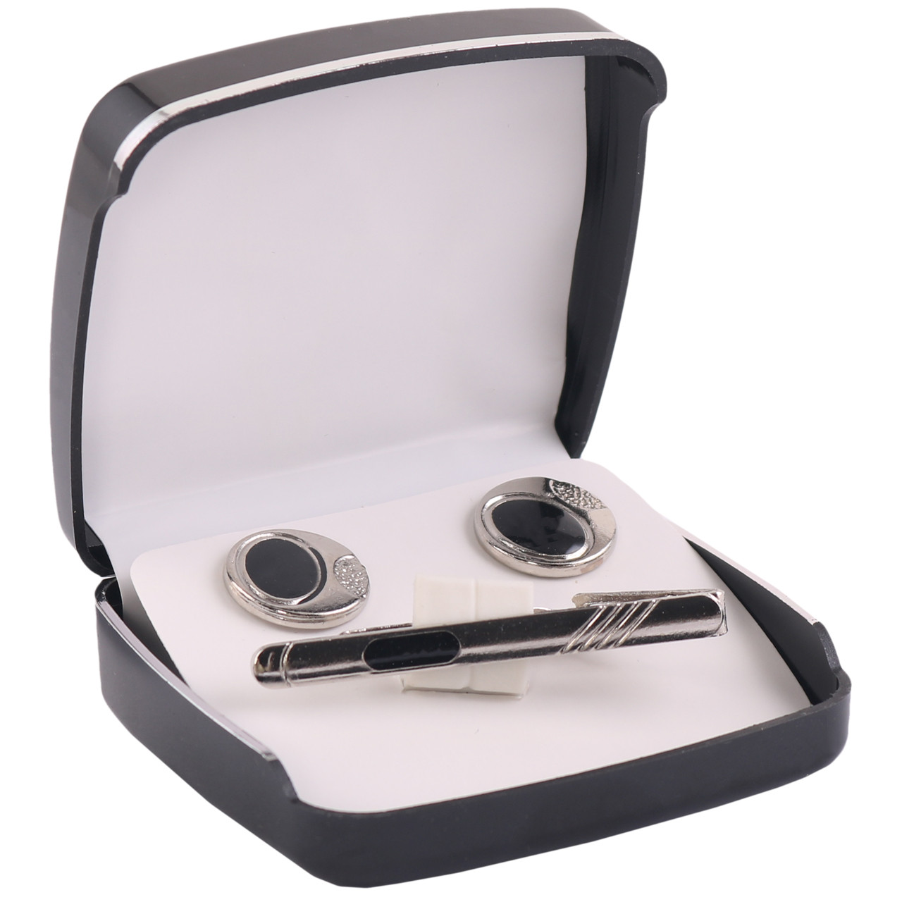 ست دکمه سردست و گیره کراوات مردانه مدل PJ-110495