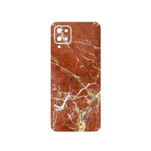 MAHOOT Red Marble Cover Sticker for Samsung Galaxy A12 Nacho