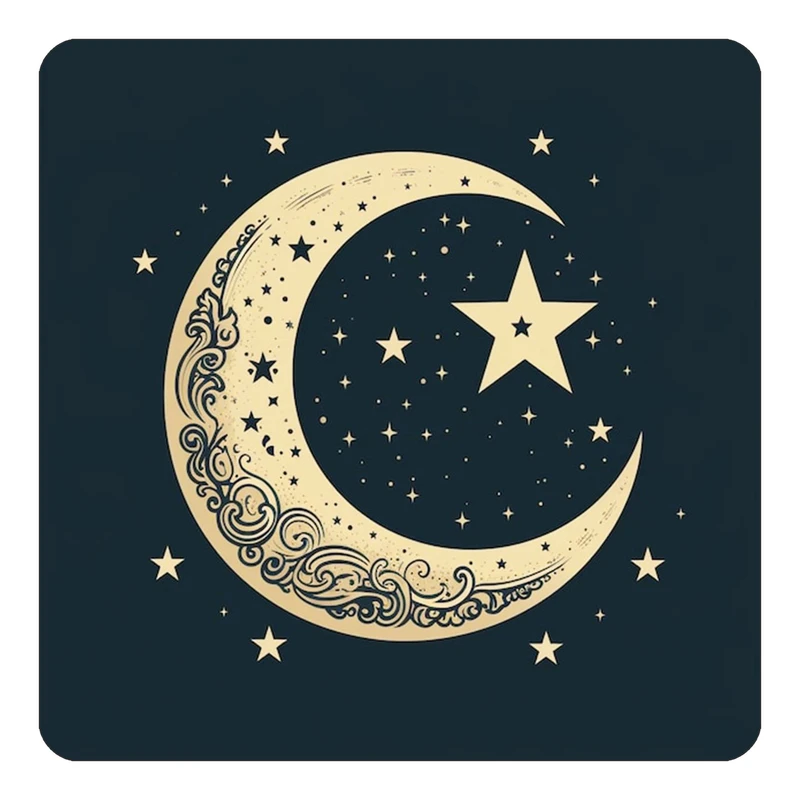 مگنت کاکتی طرح ماه و ستاره مدل mp54444