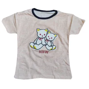 تی شرت آستین کوتاه دخترانه مدل پاندا کد 26