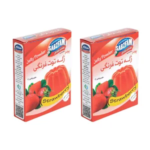 پودر ژله توت فرنگی سبزفام - 100 گرم بسته 2 عددی
