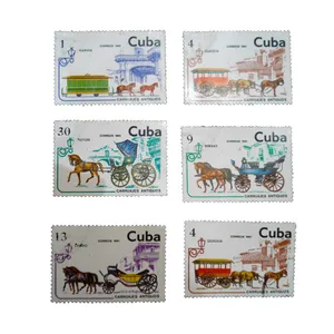 تمبر یادگاری مدل ارابه کد c-952 مجموعه 6 عددی