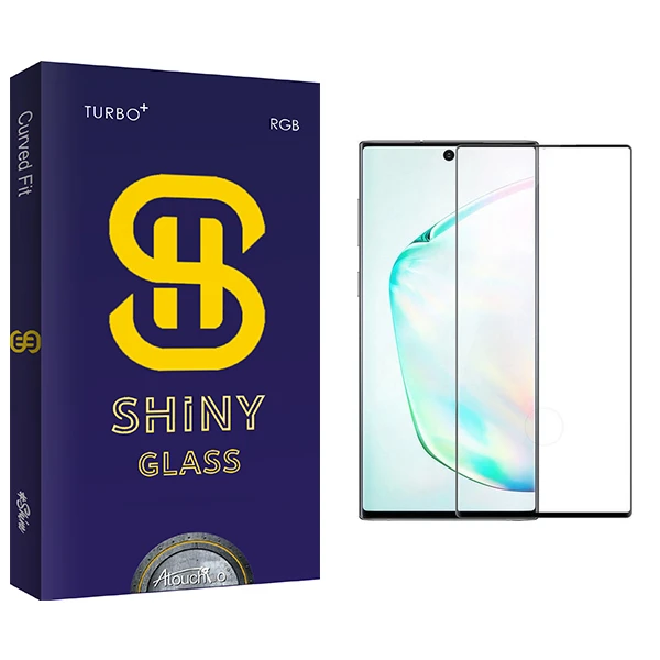 محافظ صفحه نمایش شیشه ای آتوچبو مدل Shiny FLGL مناسب برای گوشی موبایل سامسونگ Galaxy Note 10 Plus