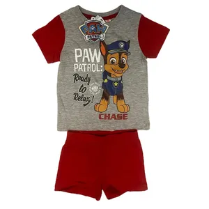 ست تی شرت آستین کوتاه و شلوارک پسرانه نیکلودن مدل سگهای نگهبان