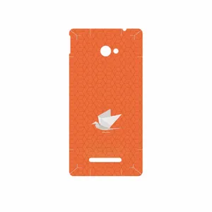 MAHOOT Minimalist origami bird Cover Sticker for HTC 8X