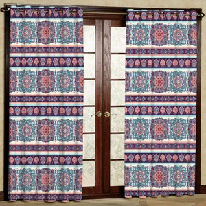 پرده مدل طرحدار مخمل پانچی کد 126Lسایز 140x280 سانتی متر