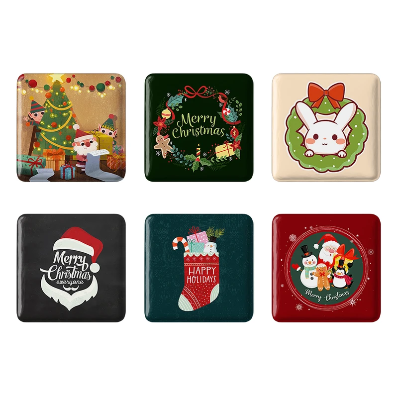 مگنت خندالو طرح کریسمس Christmas کد 1349A مجموعه 6 عددی