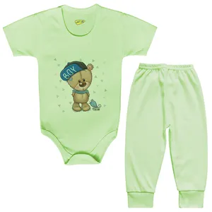 ست بادی و شلوار نوزادی کارانس مدل BSTG-3180