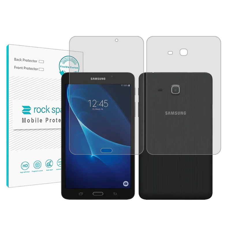 محافظ صفحه نمایش شفاف راک اسپیس مدل Hygel مناسب برای تبلت سامسونگ Galaxy Tab A 7.0 به همراه محافظ پشت تبلت