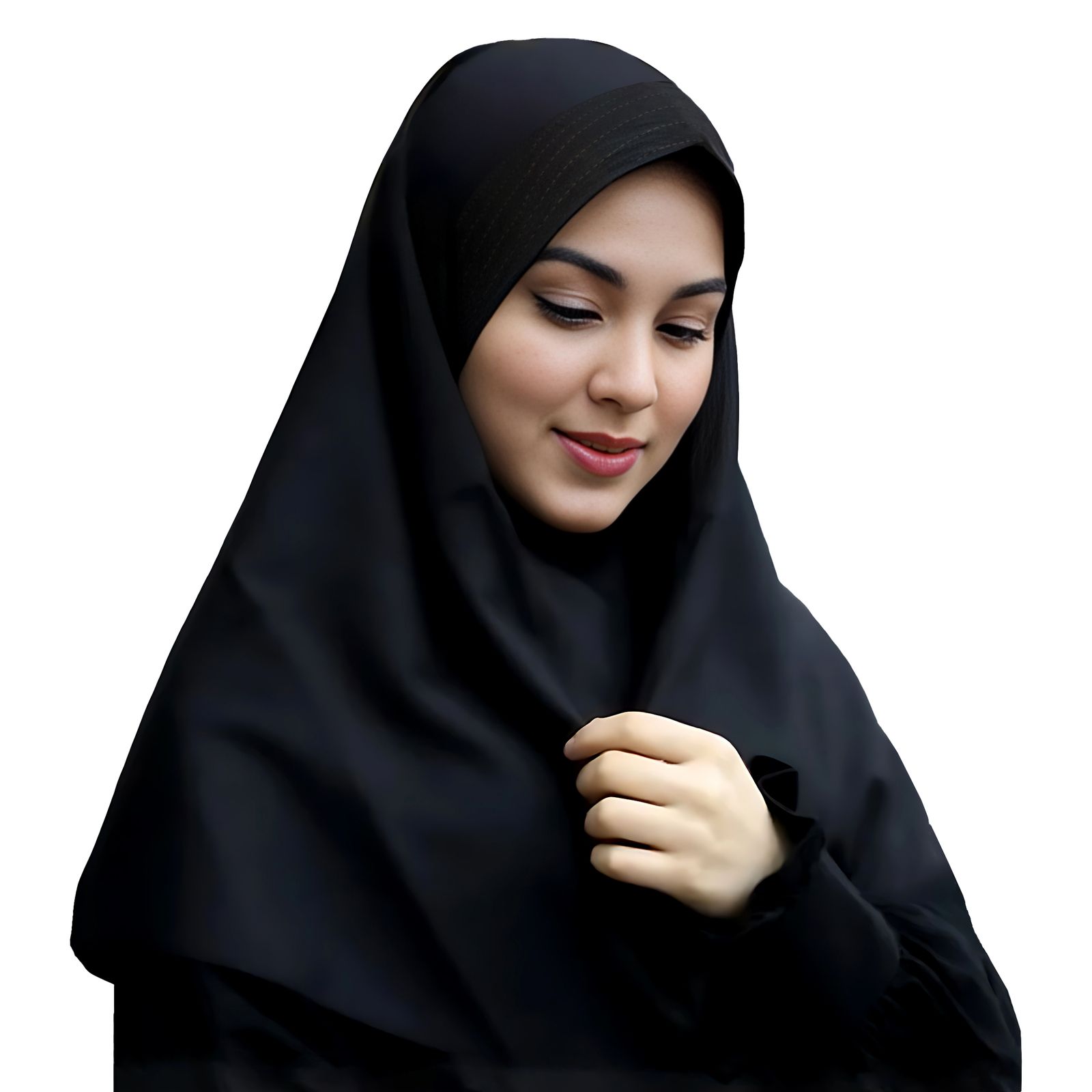 مقنعه کاملیا مدل ابری کد K-90 -  - 1