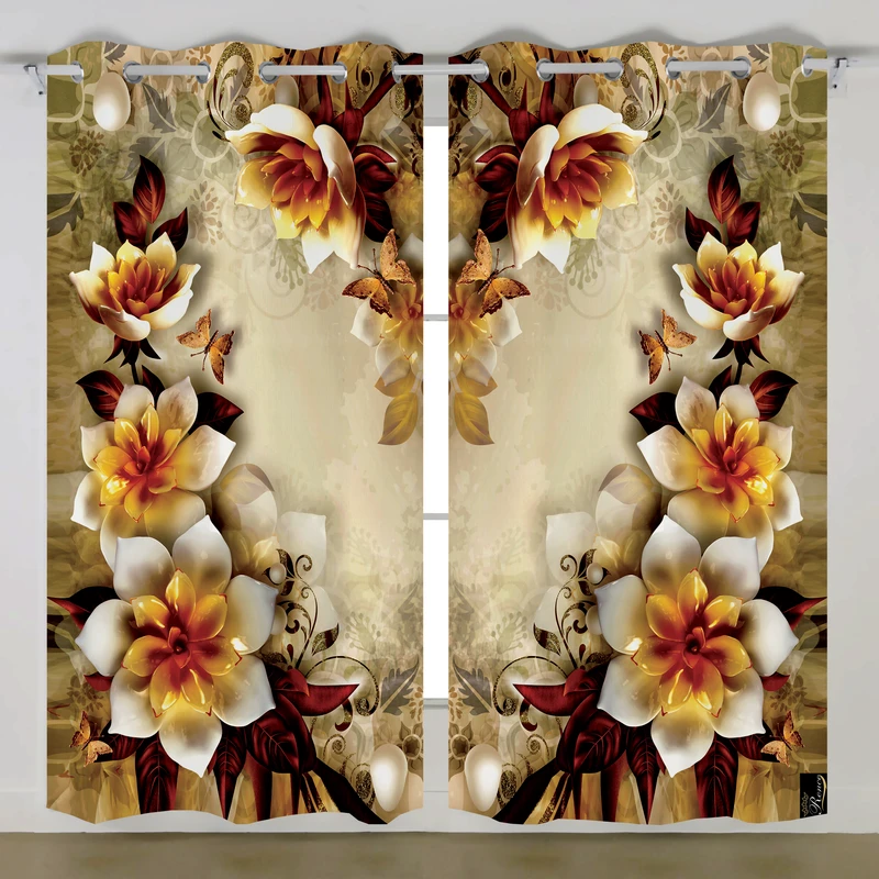 پرده رنس مدل C36-50823 سایز 270x140 سانتی متر