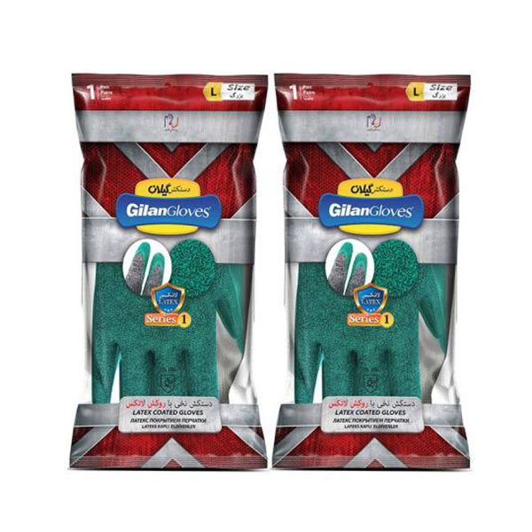 دستکش ایمنی دستکش گیلان مدل LA22 بسته 2 عددی