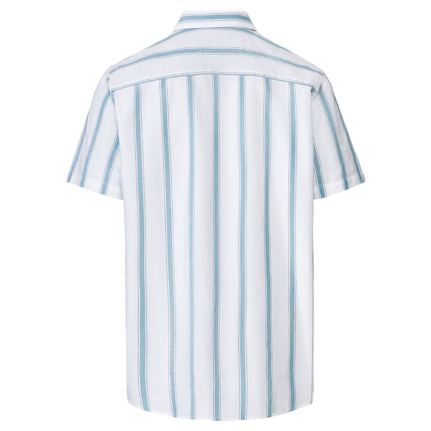 پیراهن آستین کوتاه مردانه لیورجی مدل راه راه کد Modern2022 رنگ سفید -  - 2