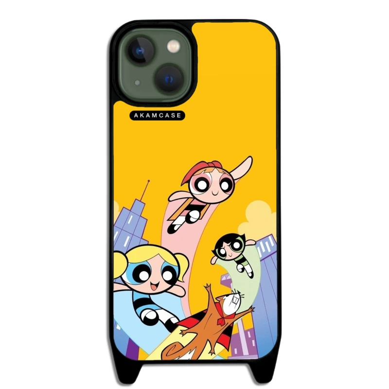 کاور آکام مدل AMCWLA13-POWERPUFF GIRLS7 مناسب برای گوشی موبایل اپل iPhone 13