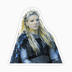 استیکر لپ تاپ و موبایل بووم طرح سریال Vikings مدل Lagertha کد LB87