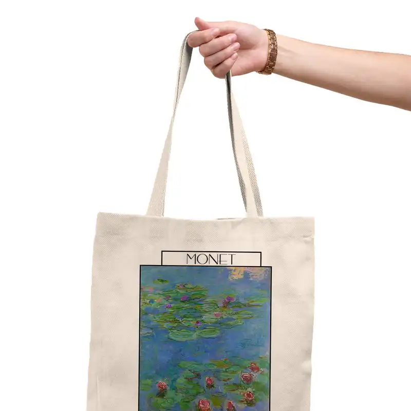 ساک خرید ترمه طراحان ایده مدل نیلوفرها از مونه کد 0191 - L