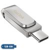 فلش مموری سن دیسک مدل Dual Drive Luxe ظرفیت 128 گیگابایت با رابط USB Type-C، USB 3.1