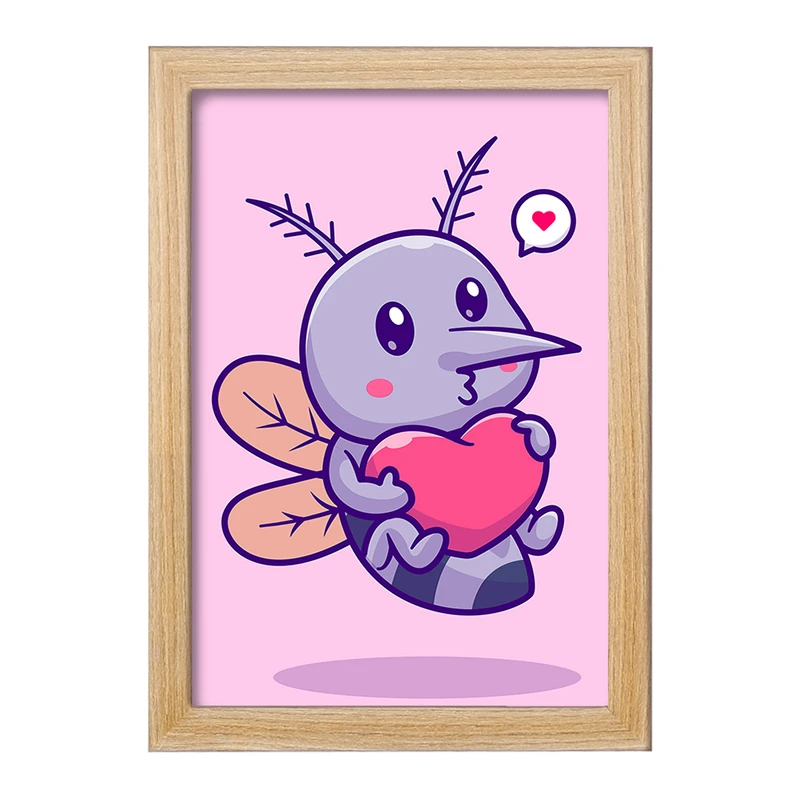 تابلو خندالو مدل حیوانات بامزه پشه کد 29674