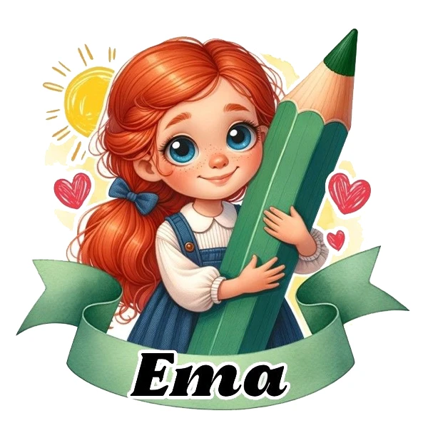 استیکر پارچه و لباس پاد آفرین طرح مدرسه و دختر کد 1507