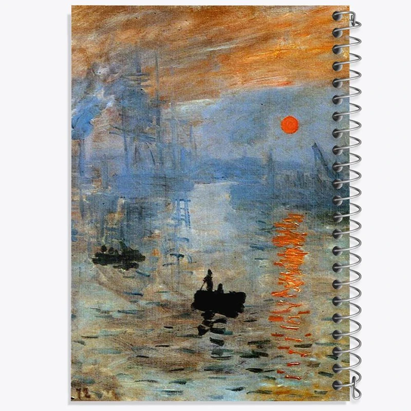 دفتر شطرنجی 50 برگ خندالو طرح دریافتی از طلوع آفتاب اثر کلود مون کد 23352