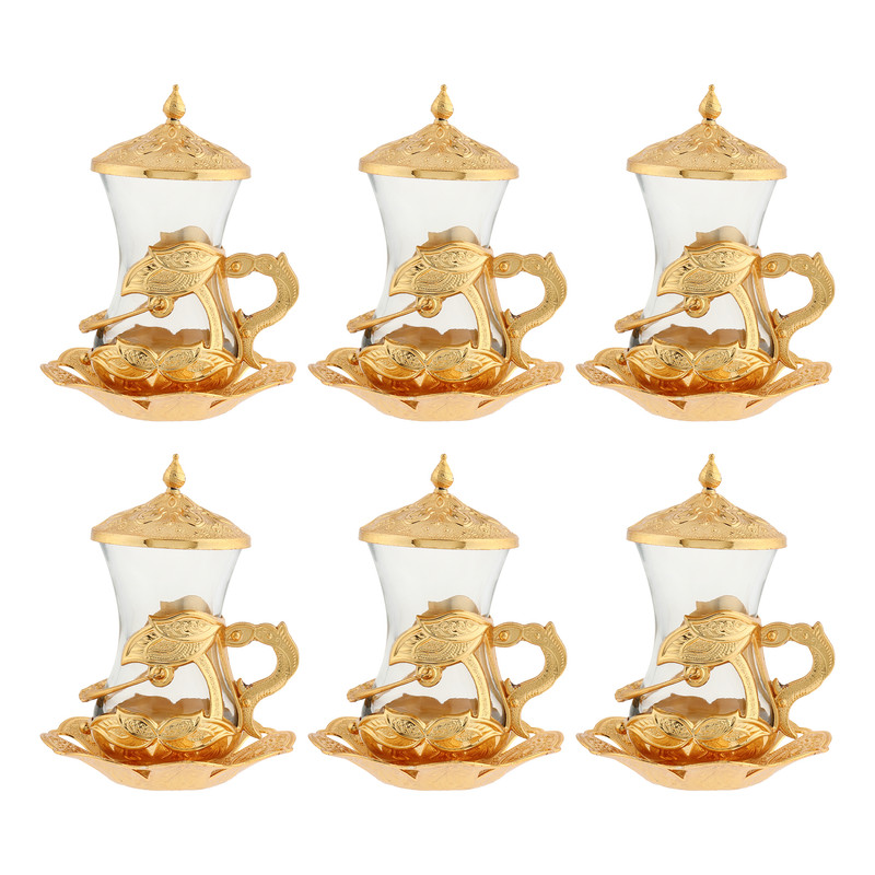 ست فنجان و نعلبکی 18 پارچه 6 نفره زارا گیفت مدل 010