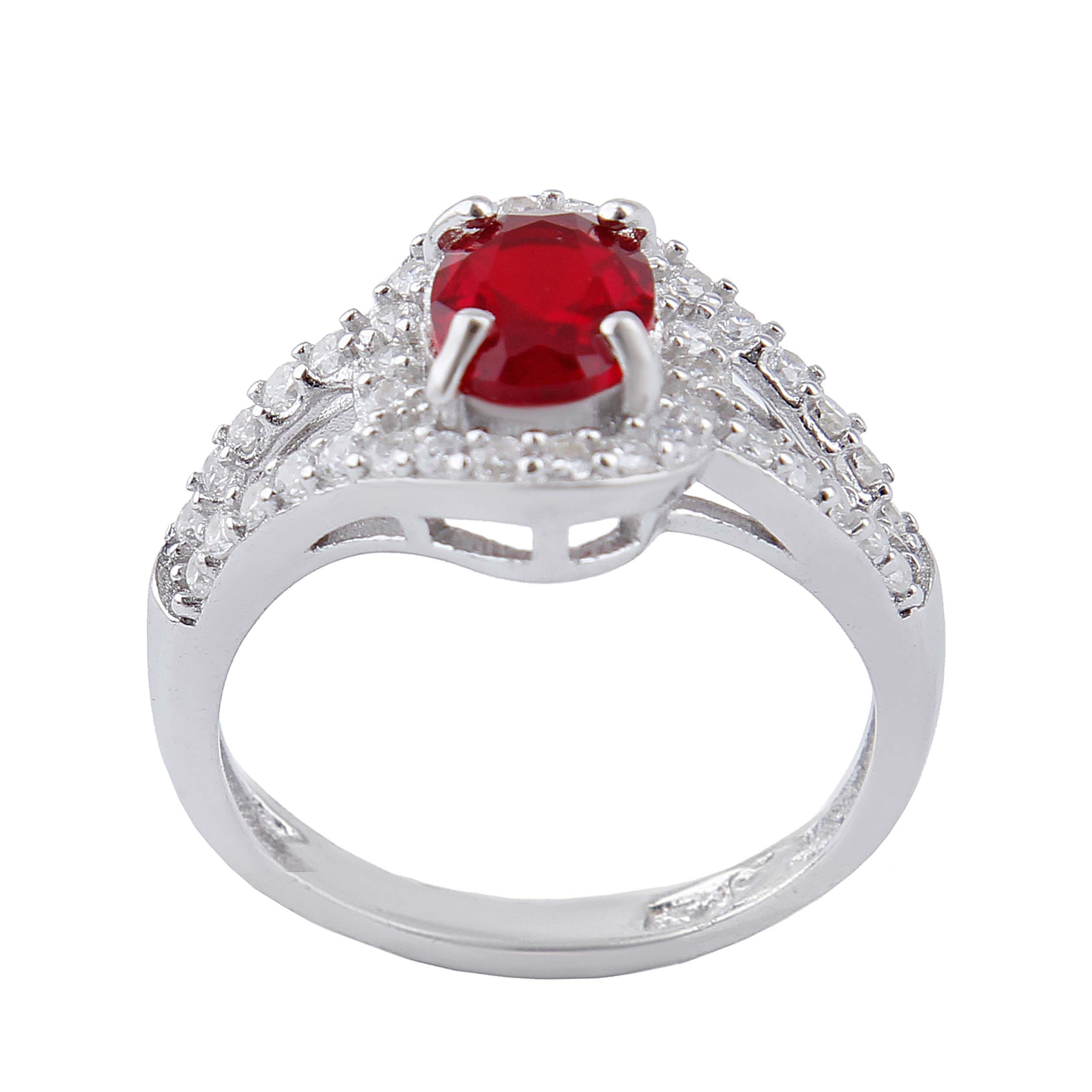 انگشتر نقره زنانه بازرگانی میلادی مدل سنگ کوارتز نگین برلیان بدون ریزش ابکاری رادیوم کد AWR_1547