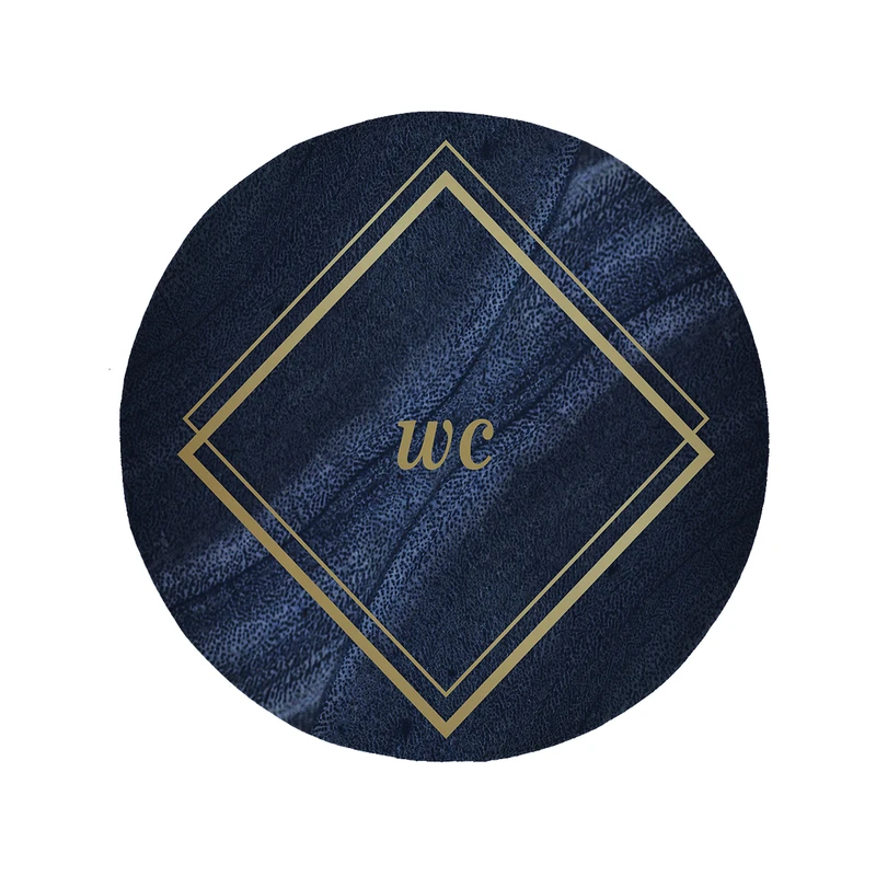 پادری مدل دایره طرح سرویس بهداشتی کد 8404 سایز 90 × 90 سانتی متر