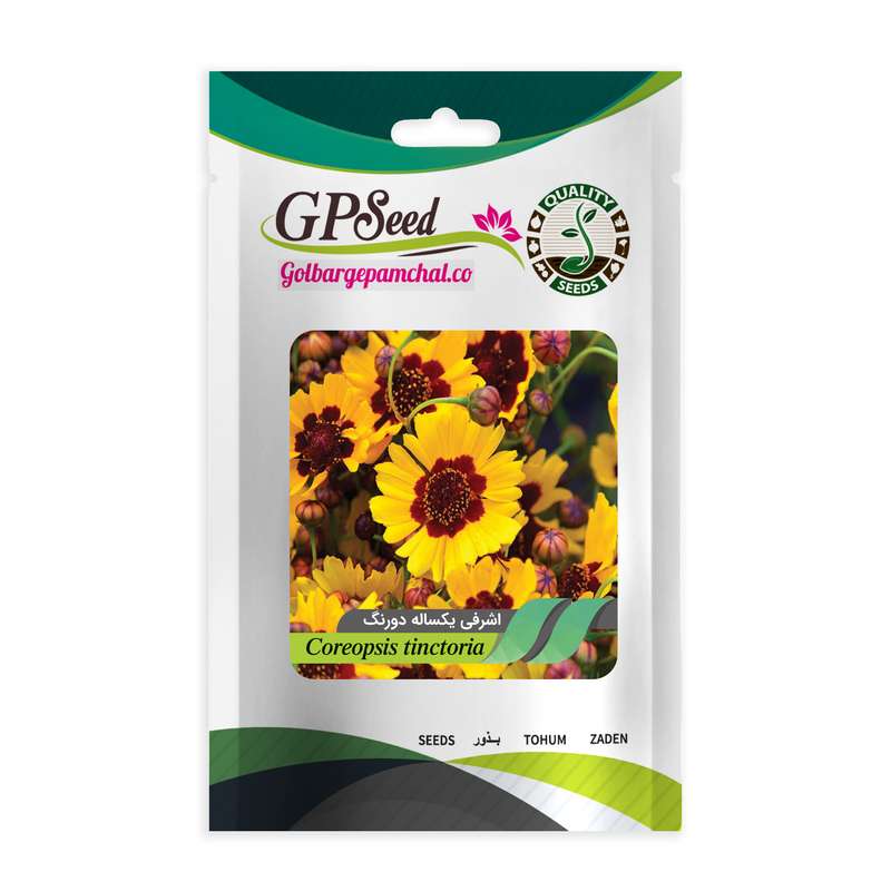 بذر گل اشرفی یکساله دو رنگ گلبرگ پامچال کد GPF-016